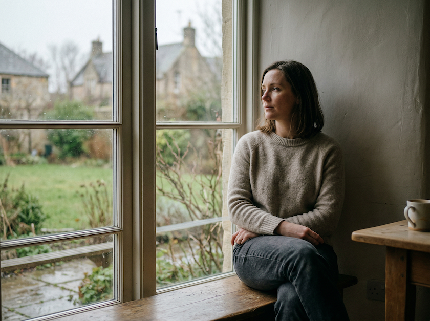 Close-up of a person writing in a notebook as a way to manage overthinking and organise thoughts
