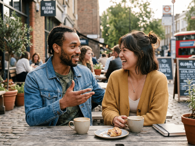 Two people sitting talking, healing after experiencing narcissism
